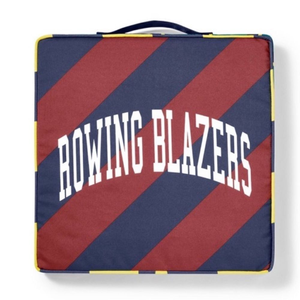 NWT Rugby Stripe Stadium Seat Cushion w/Carrying Strap‎ Rowing Blazers X Target
